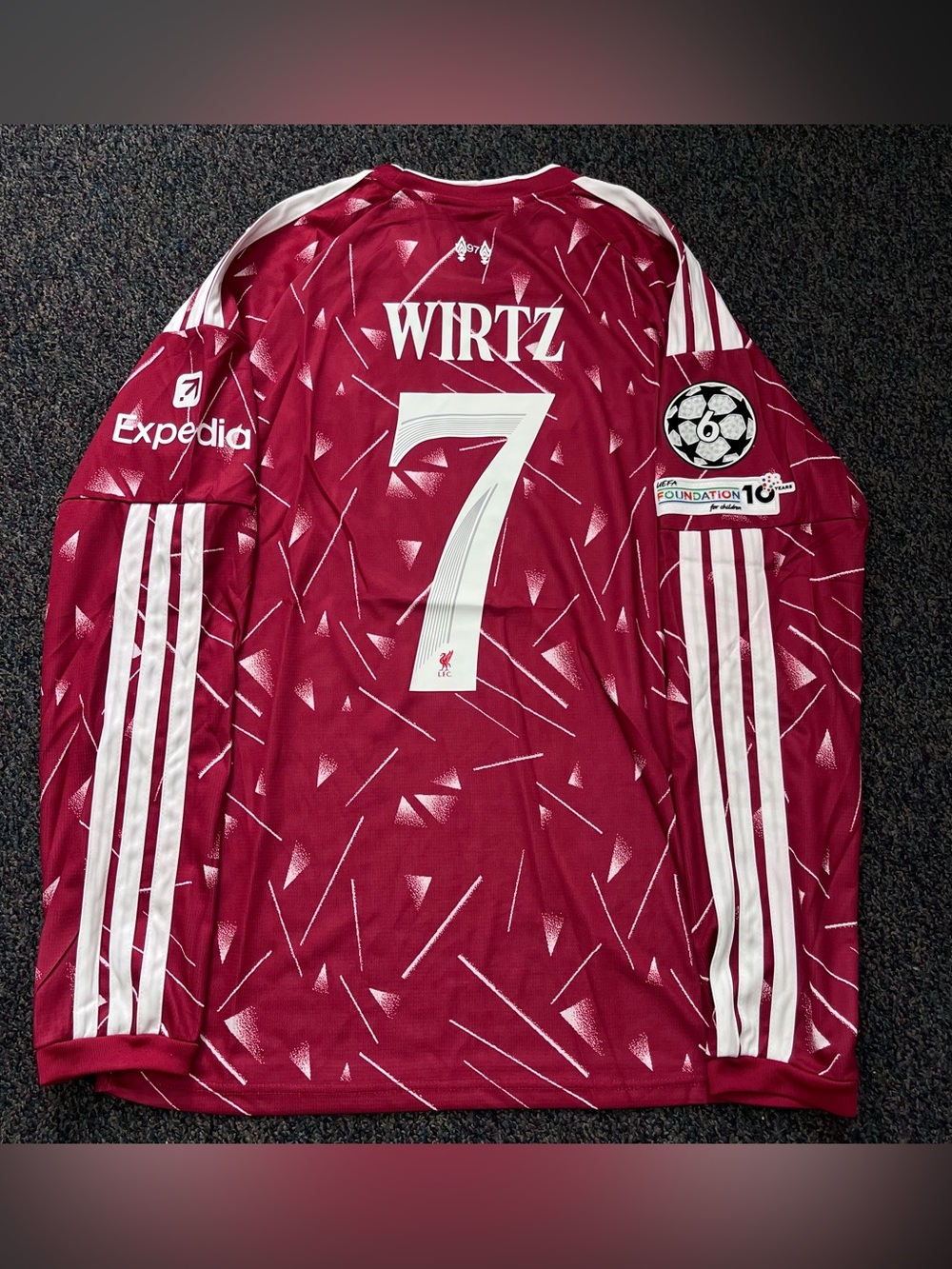 WIRTZ 7 LIVERPOOL 26/27 LONG SLEEVE HOME JERSEY ( L)